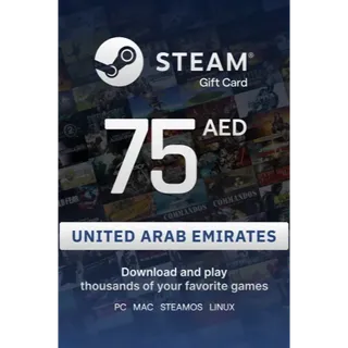 75 AED Steam Wallet