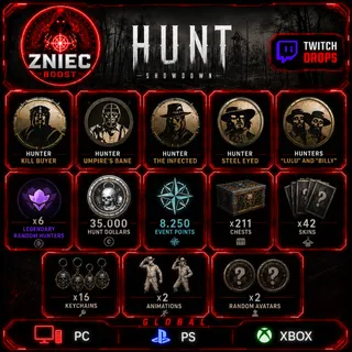 Steel Eyed + The Infected + Kill Buyer + Umpire's Bane + Lulu and Billy + 211 Crates | Twitch Drops Hunt: Showdown