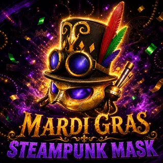 Mardi Gras Steampunk Mask