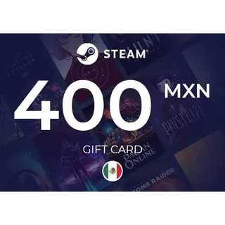 400 MXN Steam Wallet