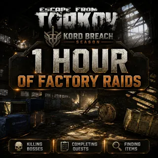 1 Hour Of Factory Raids [ Escape from Tarkov Kord Breach Season 1 ] Killing bosses | Completing quests | Finding items