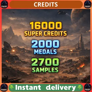 16000 Super Credits + 2000 Medals + 2000 Samples + XP Weapon/Char | Helldivers 2 [PC/PS/XBOX]