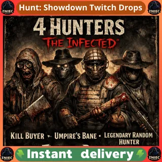 4 Hunters | The Infected | Kill Buyer | Umpire's Bane | Legendary Random Hunter | Hunt: Showdown Twitch Drops