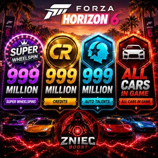 Forza Horizon 6 | All Cars In Garage + 999.999.999 CREDITS + 999.999.999 SUPER WHEELSPIN + 999.999.999 CAR MASTERY | PC - XBOX