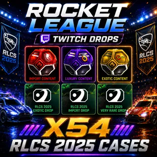 X54 RLCS 2025 CASES | Rocket League Twitch Drops
