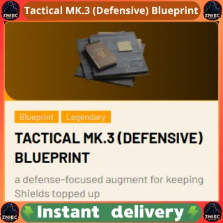Tactical MK.3 (Defensive) Blueprint | ARC Raiders