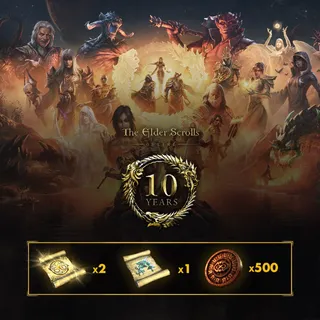10th Anniversary Pack #4 | Grand Gold Coast + Major Instant + 500 Seals of Endeavor | Elder Scrolls Online