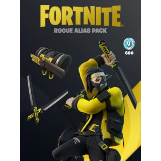 Fortnite Rogue Alias Pack + 600 V-Bucks (GLOBAL) PC/PS/XBOX