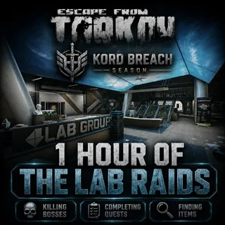1 Hour Of The Lab Raids [ Escape from Tarkov Kord Breach Season 1 ] Killing bosses | Completing quests | Finding items