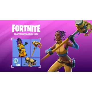 Fortnite Graffiti Revolution Pack + 600 V-Bucks (GLOBAL) PC/PS/XBOX