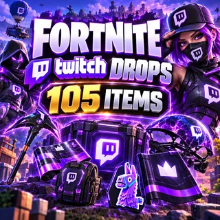 105 Items | Lil' Armored Truck Emote + Vibrant Vibin Emote + Pickaxe + Wrap + Spray | Fortnite Twitch Drops