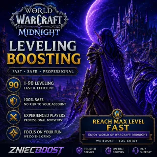 World of Warcraft Midnight Leveling Boost EU