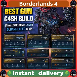BEST GUN C4SH BUILD!(True UVH6 Made EASY!) // GLOAMRE4PER Build | Borderlands 4 