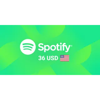 36 USD Spotify
