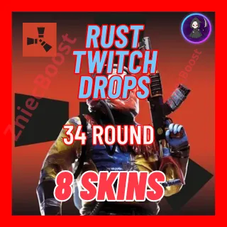 𓆩❤️‍🔥𓆪 [ 34 ROUND 8 Skins ] Direct Relief [ RUST Twitch Drops ]