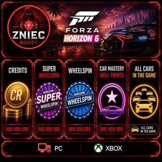 Forza Horizon 6 | All Cars + 999.999.999 CREDITS + CR+SWS+WS+CM | PC - XBOX