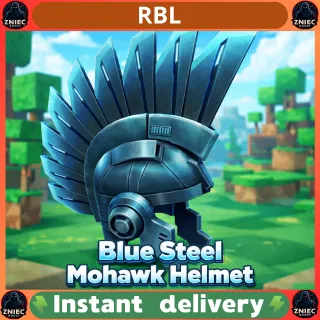 Blue Steel Mohawk Helmet