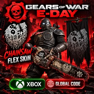 Gears of WAR E-Day Liquid DEATH Chainsaw Flex XBOX