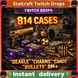 814 CASES | DEAGLE | CHARMS | CAMOS | BULLETS | DM+ | Stalcraft Twitch Drops