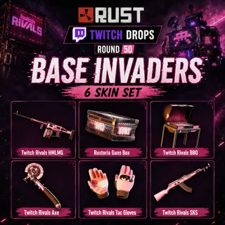 Rust Twitch Drops | Round 50 - Base Invaders | 6 Skins