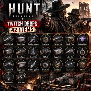 42 Items | Random Hunter + Supply Crate + Seven Sights | Hunt: Showdown 1896 Twitch Drops