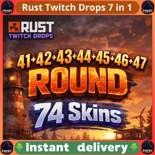 7 in 1 | Round 41 + 42 + 43 + 44 + 45 + 46 + 47 | 74 Skins | Rust Twitch Drops
