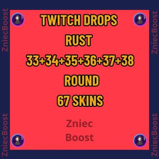 [ 33 + 34 + 35 + 36 + 37 + 38 ROUND ] 67 Skins [ RUST Twitch Drops ]