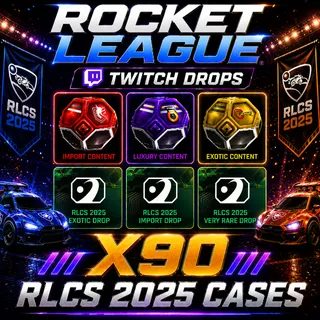 X90 RLCS 2025 CASES | Rocket League Twitch Drops