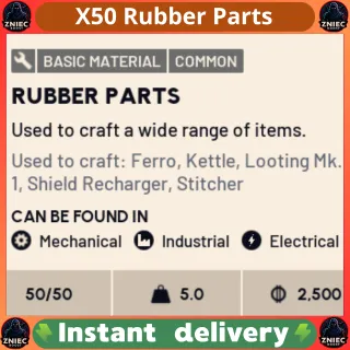 X50 Rubber Parts - ARC Raiders