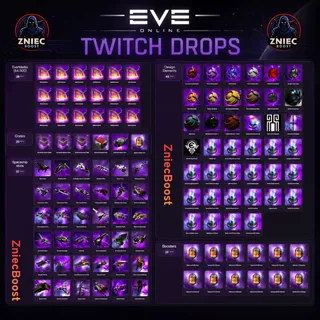 172 Items | Crates | Spaceship Skins | EverMarks | EVE Online Twitch Drops
