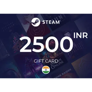 2500 INR Steam Wallet