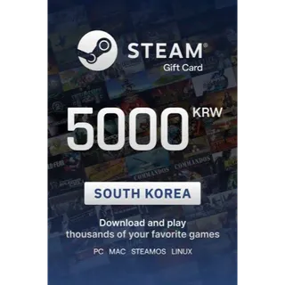 5000 KRW Steam Wallet