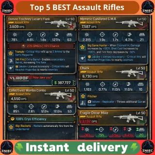 Top 5 BEST Assault Rifles - Legendary Guns | Borderlands 4 [PC/PS/XBOX]