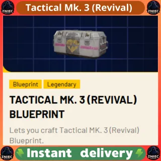 Tactical Mk. 3 (Revival) Blueprint | ARC Raiders