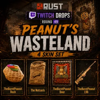 Rust Twitch Drops | Round 49 - Peanut’s Wasteland | 4 Skins