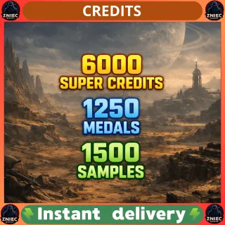 6000 Super Credits + 1250 Medals + 1500 Samples + XP Weapon/Char | Helldivers 2 [PC/PS/XBOX]