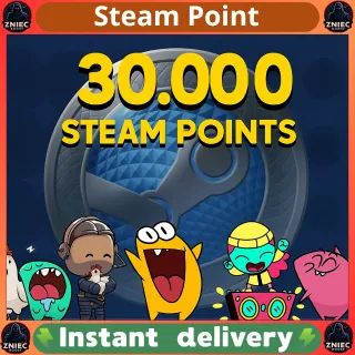 Steam Points 30000 | You Get As Much As You Bought | NO COMMISSION