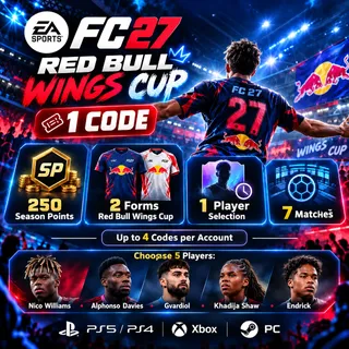250 Season Points + 2 Red Bull Wings Cup kits + 1 loan player | Red Bull Wings Cup | EA SPORTS FC 27