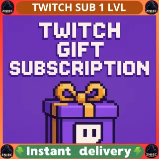 TWITCH SUB 1 LVL | GIFT SUBSCRIPTION
