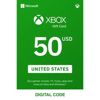50 USD Xbox