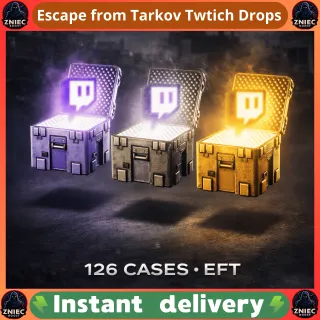 Escape from Tarkov 126 CASES | 56 Common | 42 Rare | 28 Epic | EFT Twitch Drops