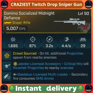 CRAZIEST Twitch Drop Sniper Gun - Midnight Defiance - Noone Has it | Borderlands 4