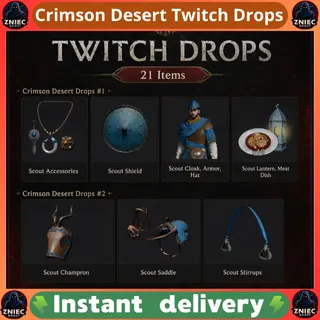 21 Items | Crimson Desert #1 + #2 | Crimson Desert Twitch Drops