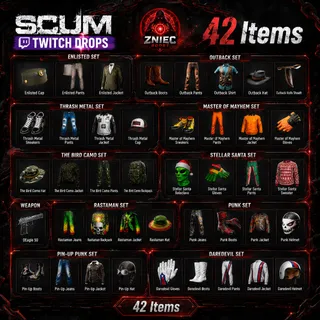 42 Items | Set | DEagle | Scum Twitch Drops