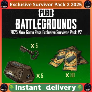 PUBG Exclusive Survivor Pack 2 2025 | Playerunknowns Battlegrounds | XBOX