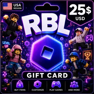 🎁 RBL Gift Card $25 USD | USA
