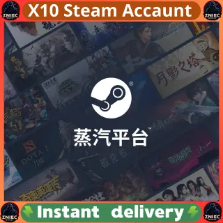 x10 Steam accounts | Complete Data Change | Region China