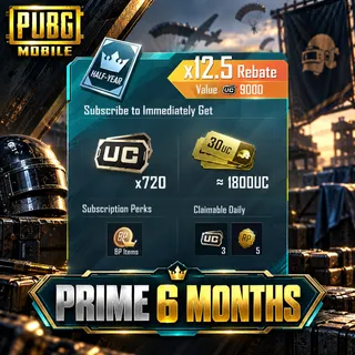 PUBG Mobile Prime 6 Months