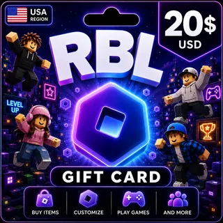 🎁 RBL Gift Card $20 USD | USA