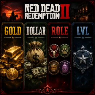 Money ( Dollars )  Gold  Role LvL Red Dead Redemption 2
